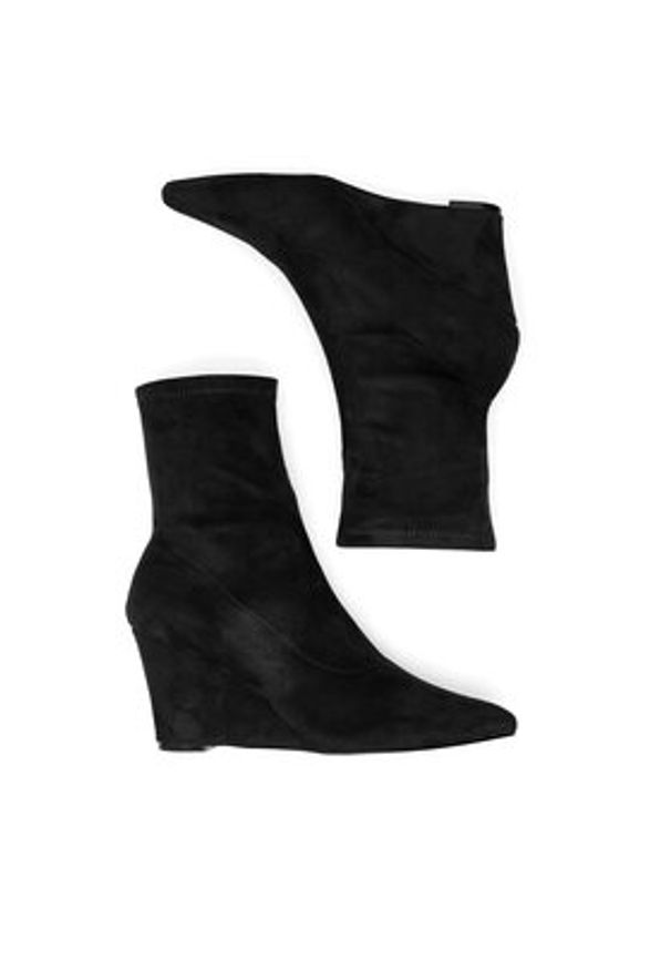 Jenny - JENNY Botki WYL3859-9 Czarny. Kolor: czarny. Materiał: materiał