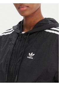 Adidas - adidas Wiatrówka Windbreaker GN2780 Czarny Loose Fit. Kolor: czarny. Materiał: syntetyk #6