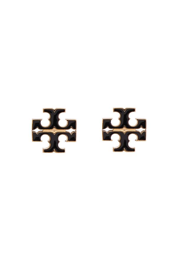 Kolczyki Tory Burch. Kolor: czarny