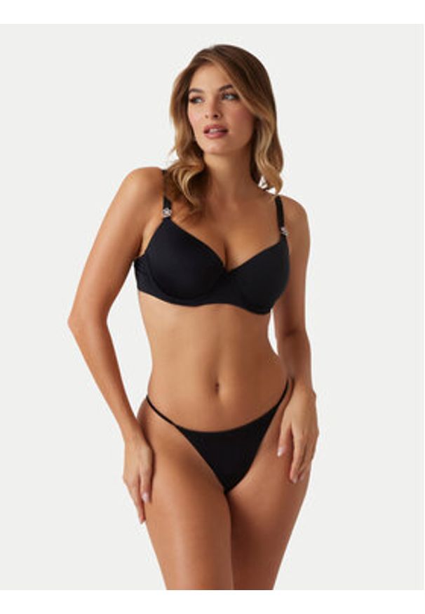 Guess Biustonosz z fiszbiną O5RC20 KCF20 Czarny. Kolor: czarny. Materiał: syntetyk