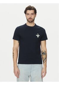 Guess Jeans T-Shirt M5GI55 K8FQ4 Granatowy Regular Fit. Kolor: niebieski. Materiał: bawełna #1