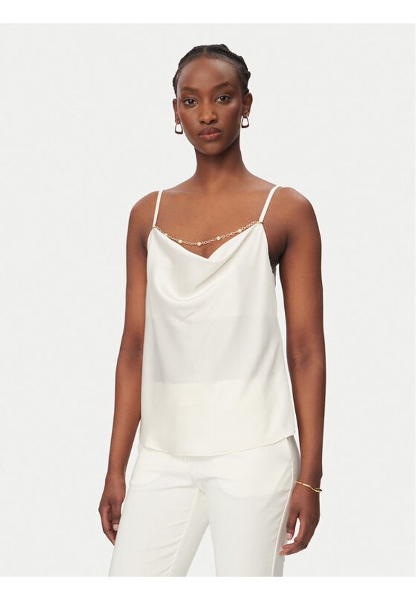 Rinascimento Top CFC0020268002 Biały Regular Fit. Kolor: biały. Materiał: syntetyk