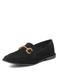 DeeZee Loafersy 1-141-1 Czarny. Kolor: czarny. Materiał: materiał #6