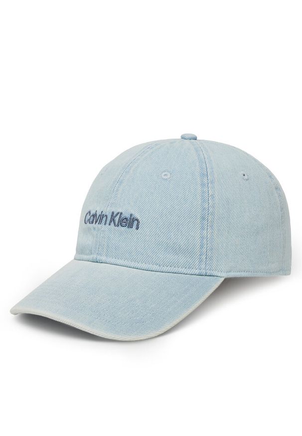 Czapka z daszkiem Calvin Klein. Kolor: niebieski