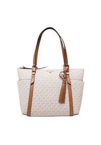 Michael Kors - MICHAEL KORS Beżowa torebka Nomad MD TZ Tote. Kolor: beżowy. Materiał: skórzane. Styl: elegancki #7