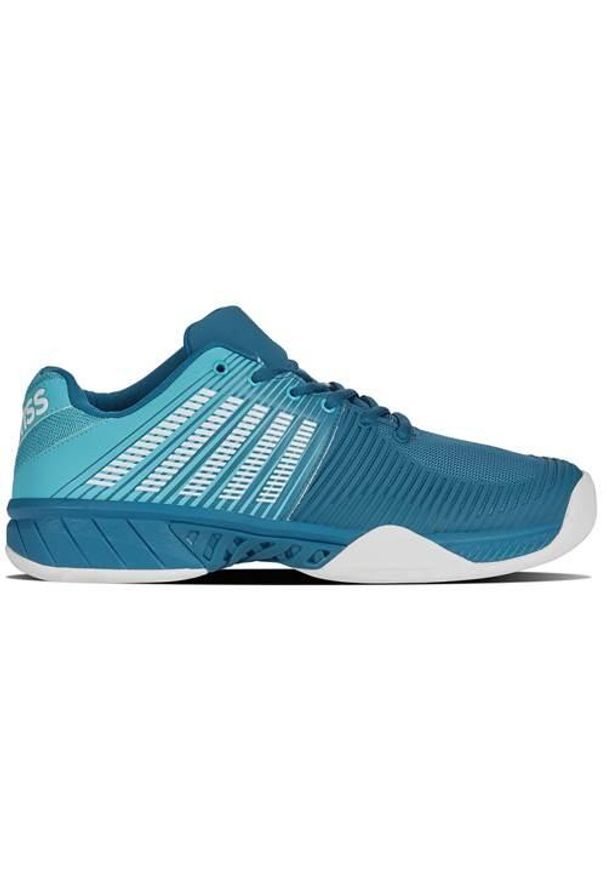 Buty do tenisa męskie K-Swiss Express Light 2 Indoor. Kolor: niebieski. Materiał: materiał, syntetyk. Szerokość cholewki: normalna. Sport: tenis