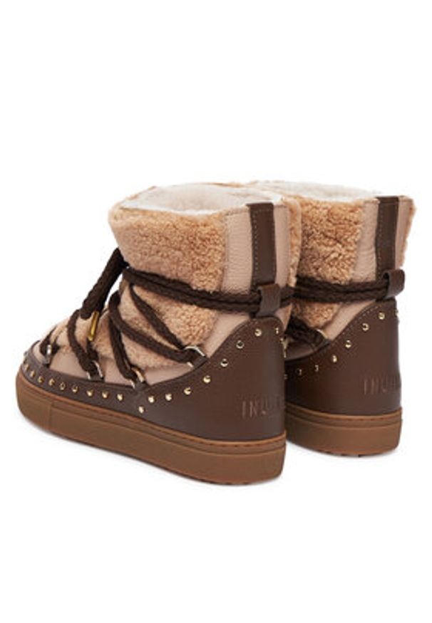 Inuikii Śniegowce Curly Rock 1001.003.0071 Beżowy. Kolor: beżowy. Materiał: materiał. Styl: rockowy