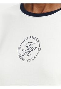 TOMMY HILFIGER - Tommy Hilfiger T-Shirt Th Roundal WW0WW50032 Biały Regular Fit. Kolor: biały. Materiał: bawełna #3