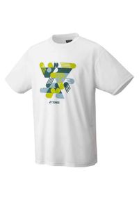 YONEX - Koszulka sportowa męska Yonex Unisex Practice. Kolor: biały, wielokolorowy, zielony. Długość rękawa: krótki rękaw. Długość: krótkie
