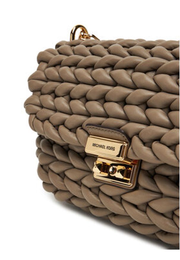 MICHAEL Michael Kors Torebka Tribeca 30T5G2RL7T Beżowy. Kolor: beżowy. Materiał: skórzane