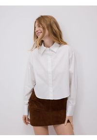 Reserved - Krótka koszula - biały. Kolor: biały. Materiał: tkanina. Długość: krótkie. Wzór: gładki #1