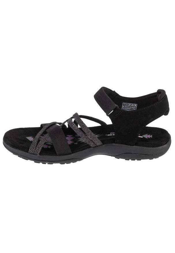 skechers - Sandały damskie, Reggae Slim - Meadow Grazer. Kolor: czarny