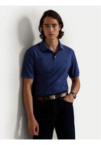 Polo Ralph Lauren Polo 710P07351002 Granatowy Slim Fit. Typ kołnierza: polo. Kolor: niebieski. Materiał: bawełna #1