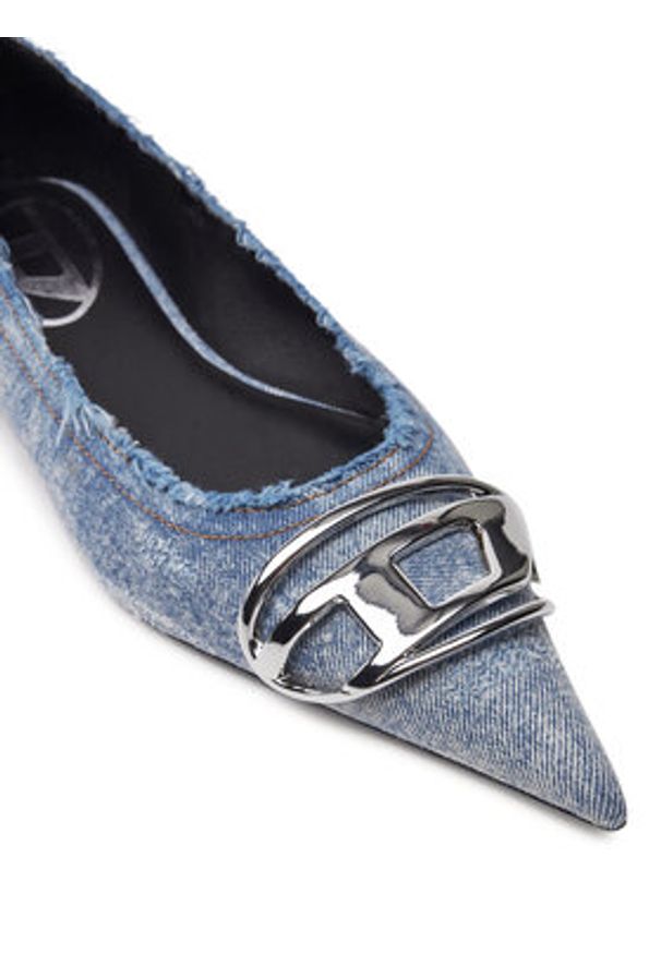 Diesel Baleriny D-Venus Y03452PS288 Niebieski. Kolor: niebieski. Materiał: materiał