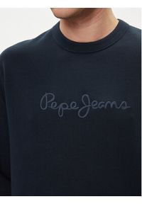 Pepe Jeans Bluza Joe Crew PM582574 Granatowy Regular Fit. Kolor: niebieski. Materiał: bawełna #3