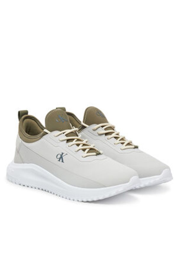 Calvin Klein Jeans Sneakersy Eva Runner Tech Ripstop YM0YM01203 Szary. Kolor: szary. Materiał: materiał