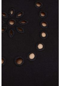 Answear Lab t-shirt bawełniany kolor czarny. Kolor: czarny. Materiał: bawełna. Wzór: gładki. Styl: wakacyjny #4