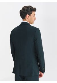 Pako Lorente - PAKO LORENTE - Wełniany zielony garnitur męski. Kolor: zielony. Materiał: wełna #10