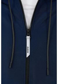 Guess - GUESS Granatowa męska bluza rozpinana z kapturem, Rozmiar M. Typ kołnierza: kaptur. Kolor: niebieski