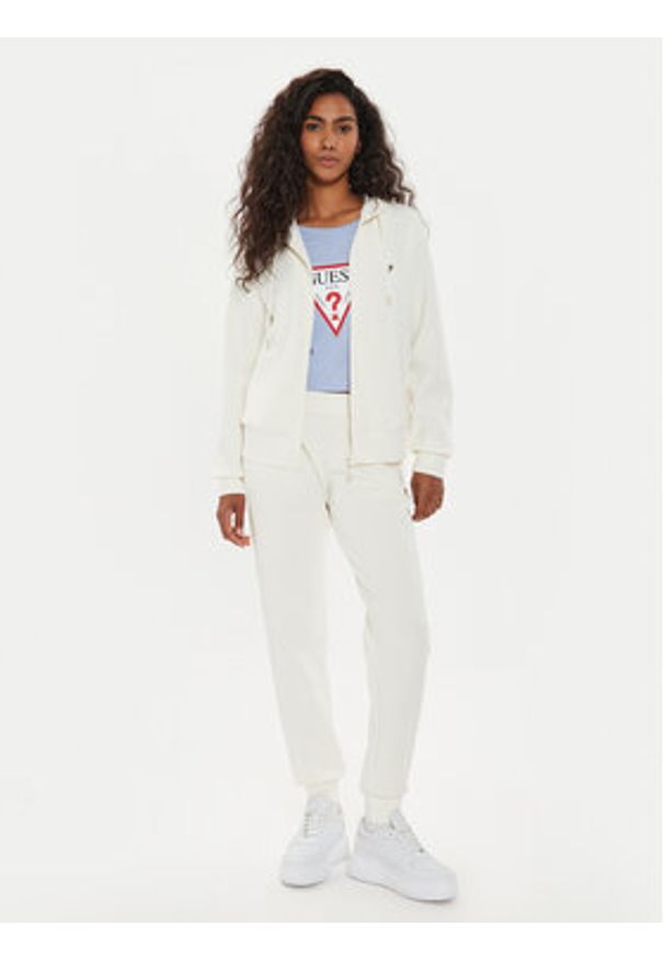 Guess Bluza V4YQ06 KCAY2 Écru Regular Fit. Materiał: syntetyk