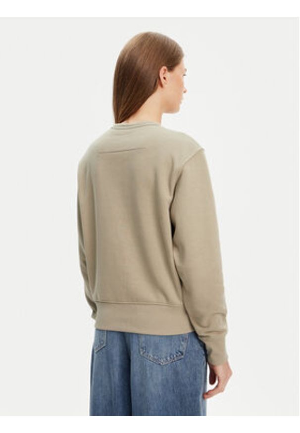 Guess Bluza W2YQ16 KBA11 Khaki Regular Fit. Kolor: brązowy. Materiał: bawełna