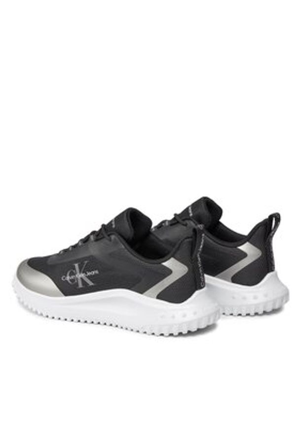 Calvin Klein Jeans Sneakersy YW0YW01442 Czarny. Kolor: czarny. Materiał: materiał