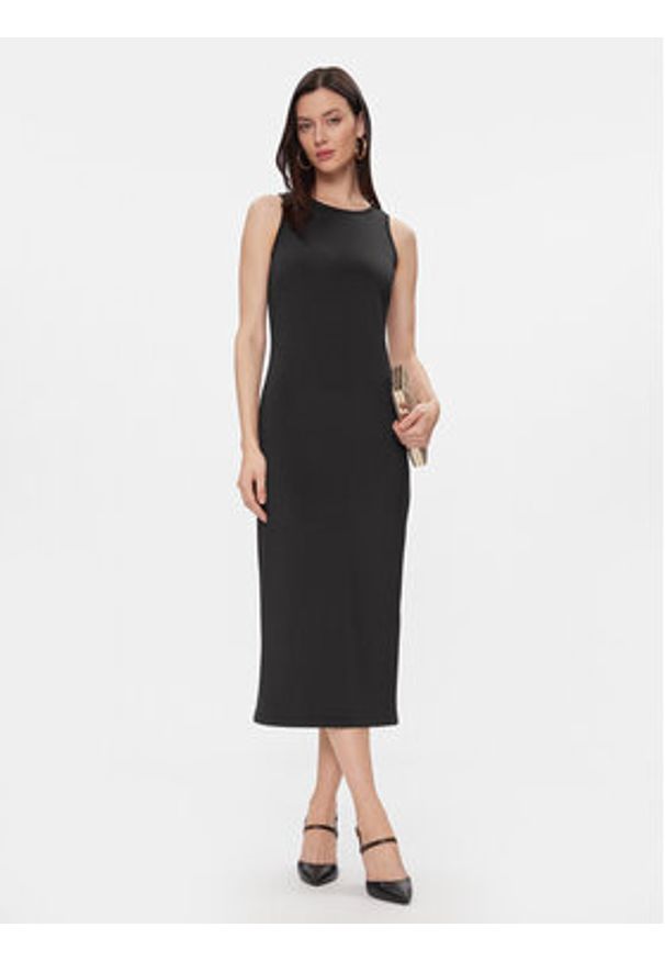 Max Mara Leisure Sukienka codzienna Baccano 2416621027 Czarny Regular Fit. Okazja: na co dzień. Kolor: czarny. Materiał: syntetyk. Typ sukienki: proste. Styl: casual