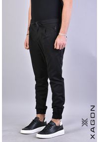 Xagon Spodnie "Pinvel" | A23032 | Pinvel | Mężczyzna | Czarny. Kolor: czarny. Materiał: bawełna, elastan, poliamid #12