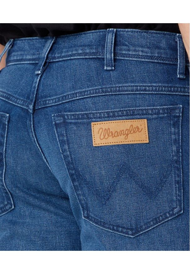 Wrangler - WRANGLER TEXAS MĘSKIE SPODNIE JEANSOWE JEANSY DZWONY LEON BLUE W121AG42B 112329006