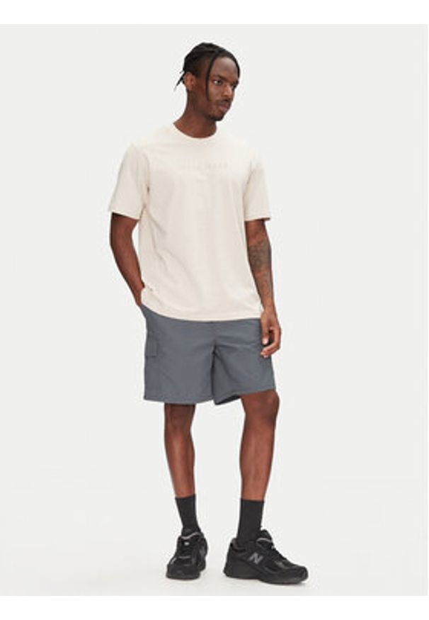 Jack & Jones T-Shirt Recharge 12273070 Beżowy Relaxed Fit. Kolor: beżowy. Materiał: bawełna