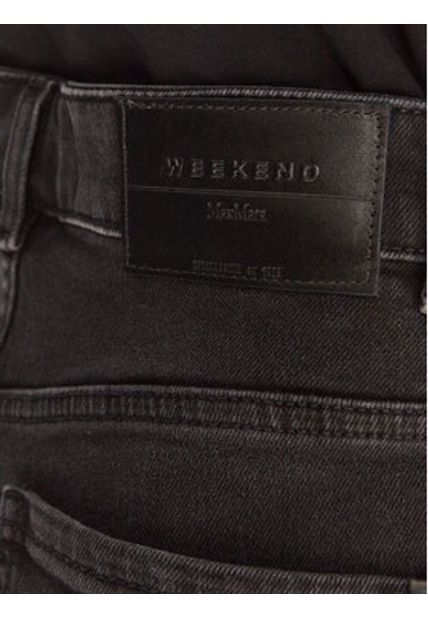 Weekend Max Mara Jeansy Cinese 2525186012 Czarny Straight Fit. Kolor: czarny