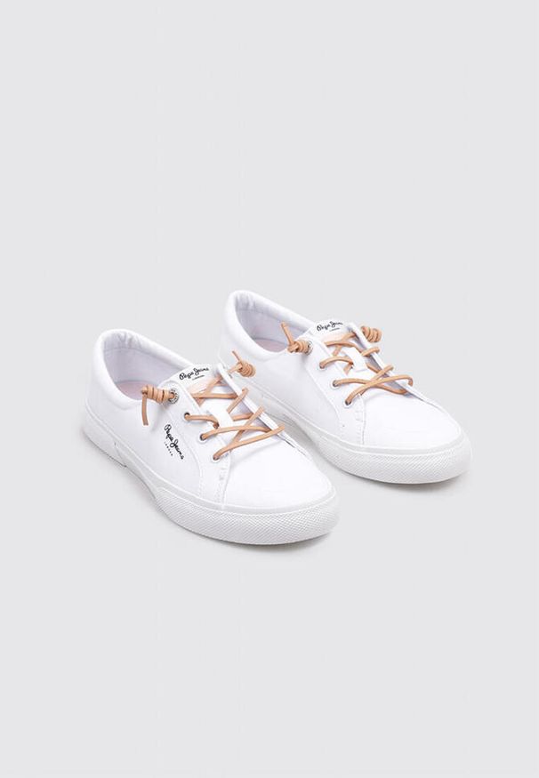 Buty damskie Pepe Jeans Kenton Block. Kolor: biały