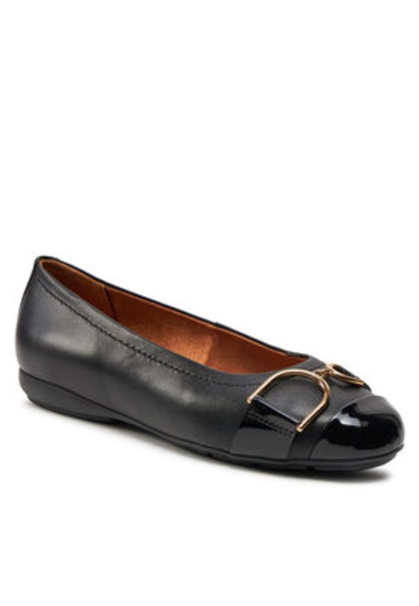 Geox Baleriny D Annytah D457NB 0TUHH C9999 Czarny. Kolor: czarny. Materiał: skóra