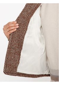 Custommade Płaszcz wełniany Herta 999511880 Brązowy Regular Fit. Kolor: brązowy. Materiał: wełna #2