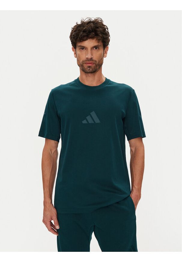 Adidas - adidas T-Shirt Z.N.E. JW4736 Zielony Regular Fit. Kolor: zielony. Materiał: bawełna