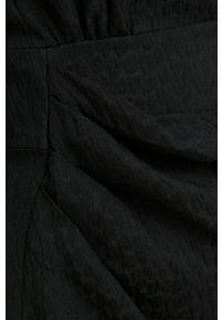 Answear Lab sukienka kolor czarny midi rozkloszowana. Kolor: czarny. Materiał: tkanina. Typ sukienki: rozkloszowane. Styl: wakacyjny. Długość: midi