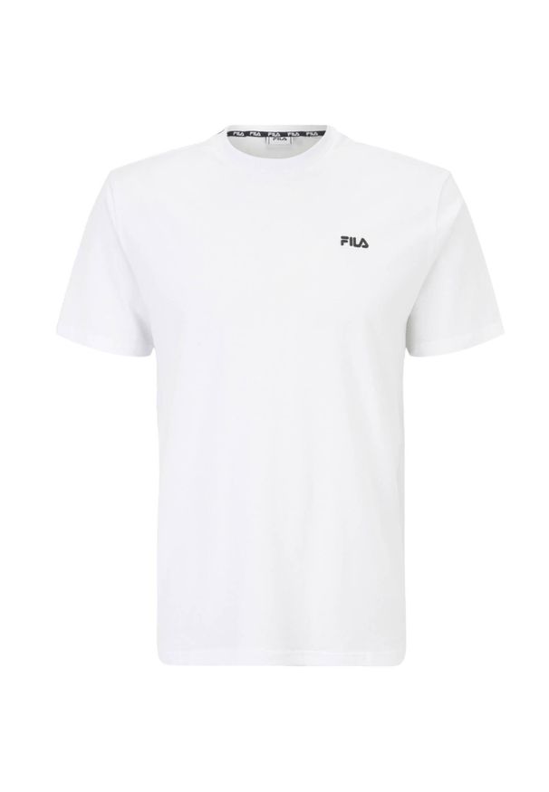 Fila - T-shirt Męski Berloz. Kolor: biały. Sport: turystyka piesza