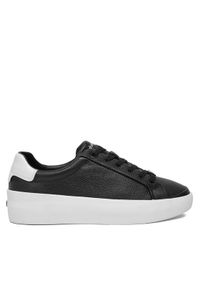 Calvin Klein Sneakersy Vulc Lace Up Lth HW0HW02214 Czarny. Kolor: czarny. Materiał: skóra