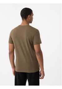 4f - 4F T-Shirt 4FAW23TTSHM0894 Brązowy Regular Fit. Kolor: brązowy. Materiał: bawełna #2