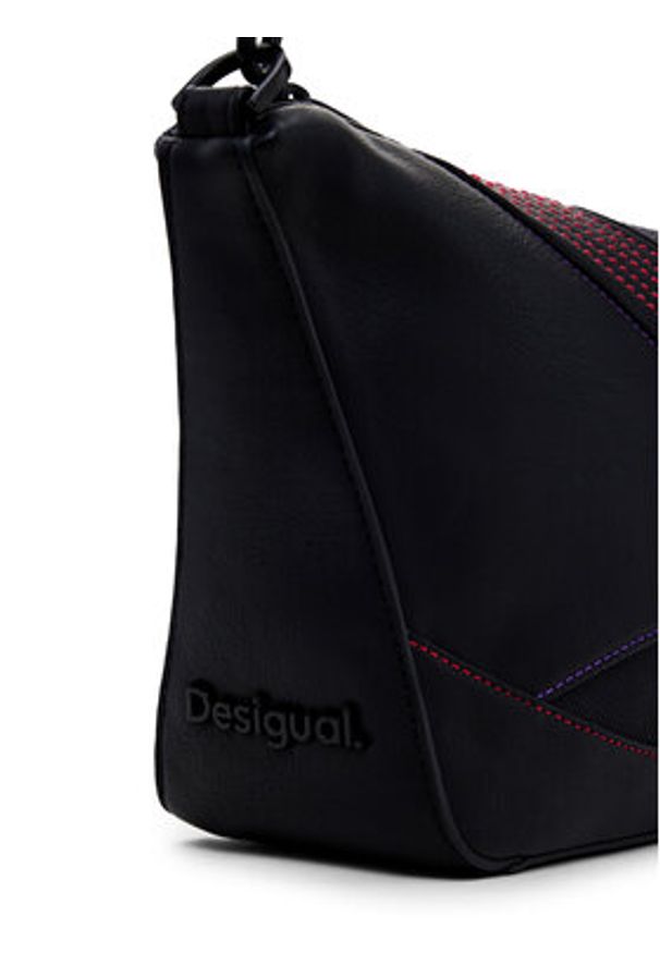 Desigual Torebka 25SAXPC7 Czarny. Kolor: czarny. Materiał: skórzane