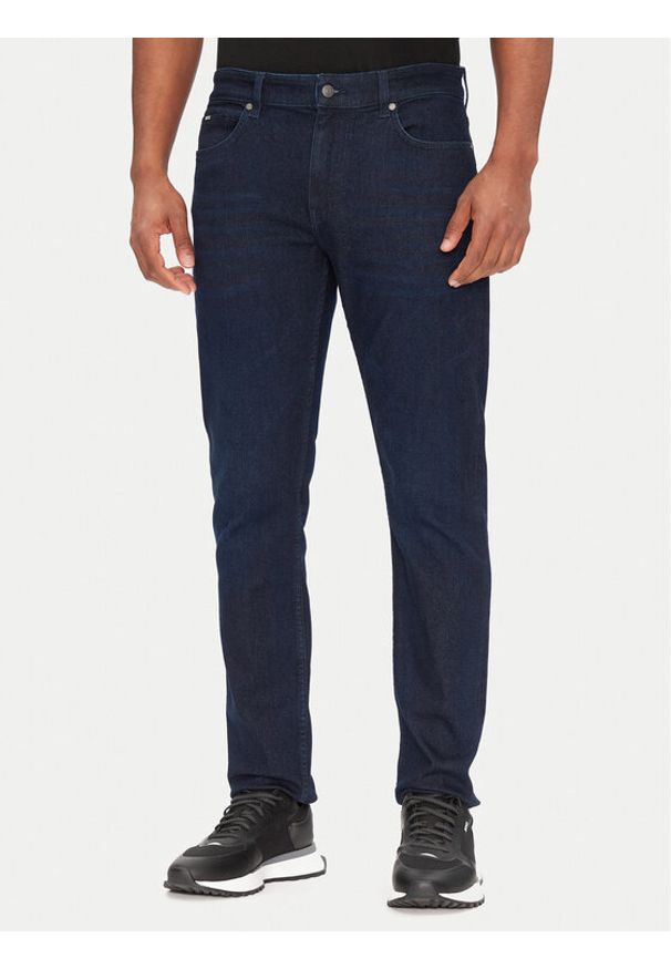 BOSS Jeansy H-Delaware 50523239 Granatowy Slim Fit. Kolor: niebieski