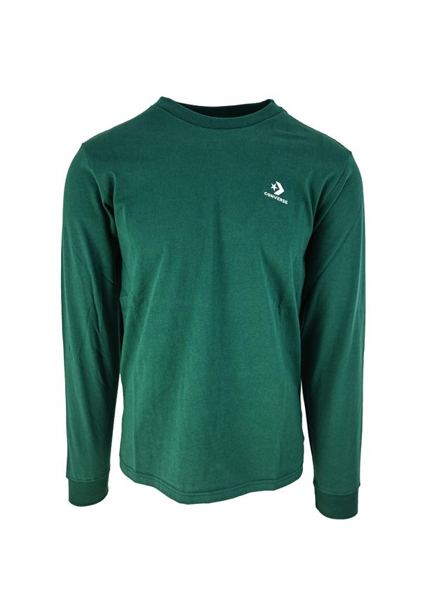 Bluza Converse Star Chevron. Kolor: zielony. Materiał: bawełna, materiał. Sport: skateboard