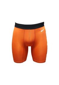 Nike - Męskie Spodenki Kompresyjne Hypercool Max. Kolor: pomarańczowy, wielokolorowy, żółty. Sport: turystyka piesza