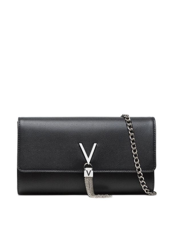 VALENTINO - Valentino Torebka Divina VBS1R401G Czarny. Kolor: czarny. Materiał: skórzane