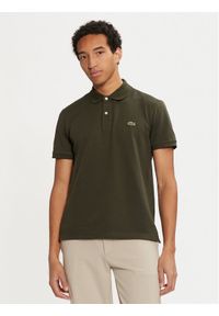 Lacoste Polo PH4012 Zielony Slim Fit. Typ kołnierza: polo. Kolor: zielony. Materiał: bawełna #1