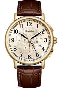 Zegarek Adriatica Zegarek męski Adriatica A8256.1221CH brązowy. Kolor: brązowy #1