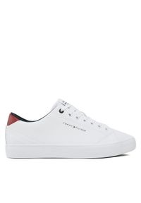 TOMMY HILFIGER - Tommy Hilfiger Sneakersy Hi Vulc Core Low Lth FM0FM04687 Biały. Kolor: biały. Materiał: skóra #1