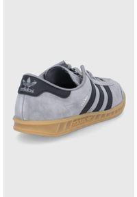 adidas Originals buty zamszowe Hamburg kolor szary. Nosek buta: okrągły. Zapięcie: sznurówki. Kolor: szary. Materiał: zamsz #4