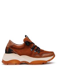 Hispanitas Sneakersy Andes HI222289 Brązowy. Kolor: brązowy. Materiał: zamsz, skóra