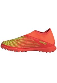 Adidas - Buty adidas Predator Edge.3 Ll Tf Jr GV8489 czerwone pomarańcze i czerwienie. Kolor: czerwony. Materiał: syntetyk. Szerokość cholewki: normalna #4